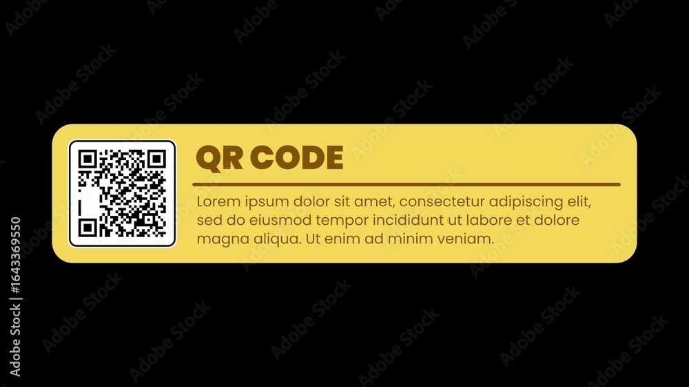 Modern QR Code Scan Box Call-to-Action Stock Template | Adobe Stock