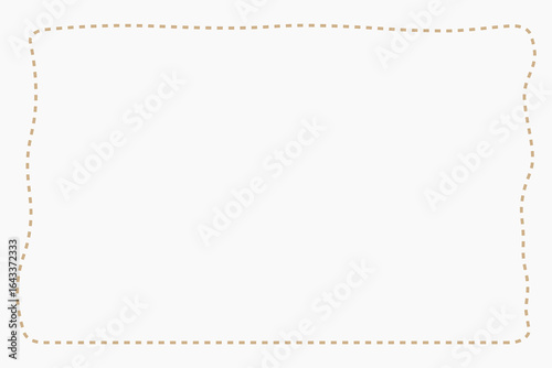 Dot frame beige background vector