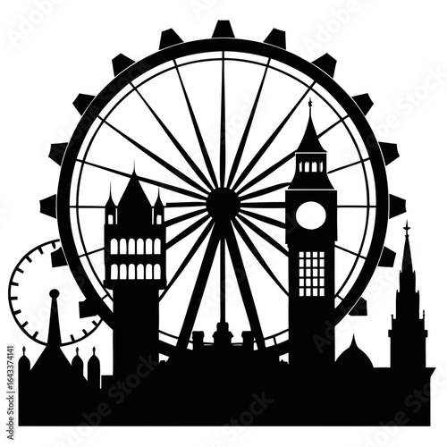 london skyline silhouette
