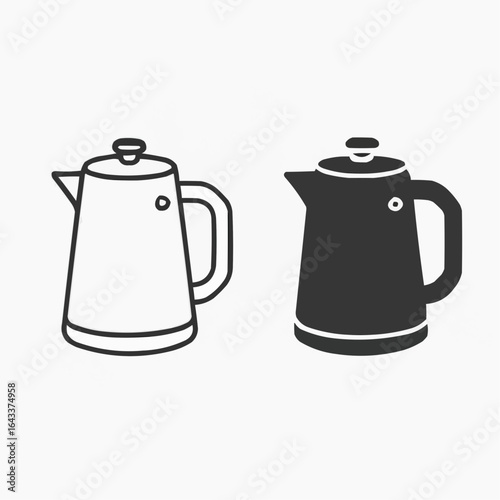 coffee pot vector illustration