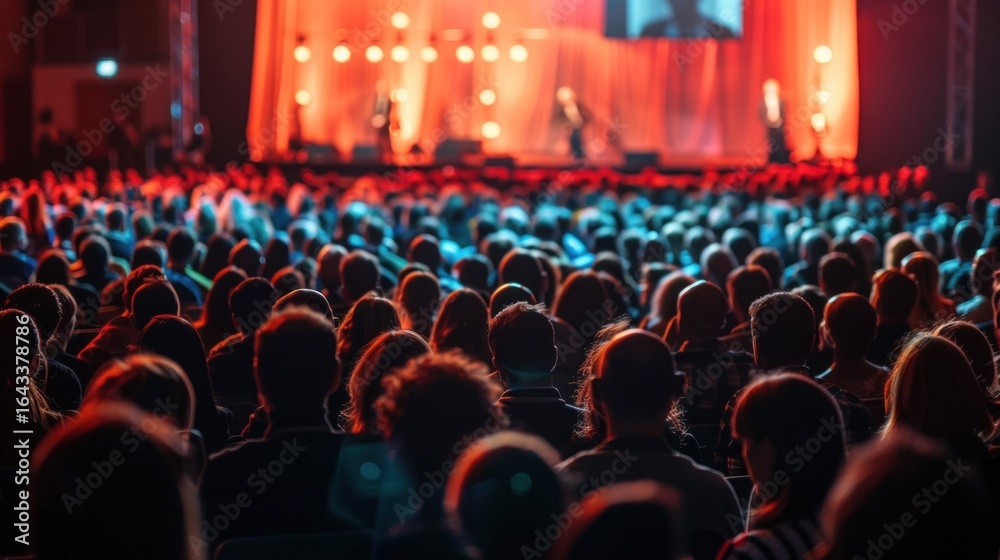 Obraz premium Tech conference with audience