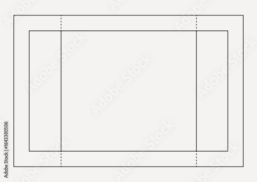 Minimal line, white, design element vector