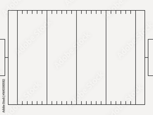 American football field, design element vector