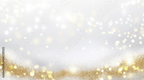 Golden light particles shimmer like dust in an abstract glow, sparkling with a shiny yellow brilliance that radiates warmth and elegance. light, particle, glitter, dust, abstract, glow,