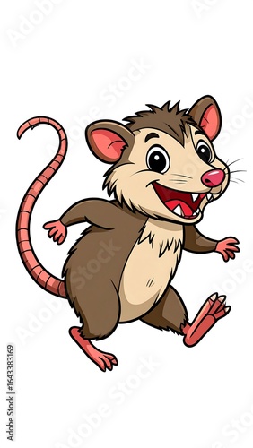 Cartoon opossum (4)