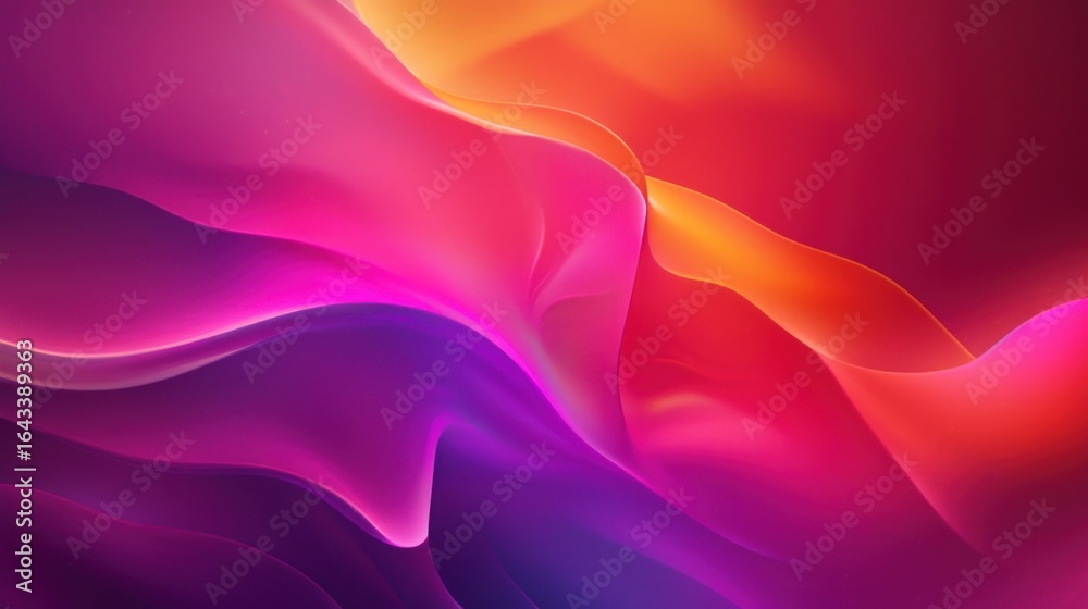 Obraz premium Gradient abstract background with smooth curves