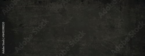 Dark grunge background with a textured, rough surface. The background is predominantly black, with black tones creating a moody atmosphere. Rough concrete texture background. Black background vector.