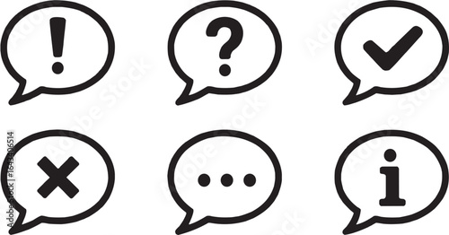 Question Mark Speech Bubble Icon