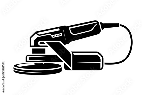 Electric Floor Polisher Machine Icon Symbol Clean Surface for Renovation or Maintenance Projects Illustrative Vector Design Element