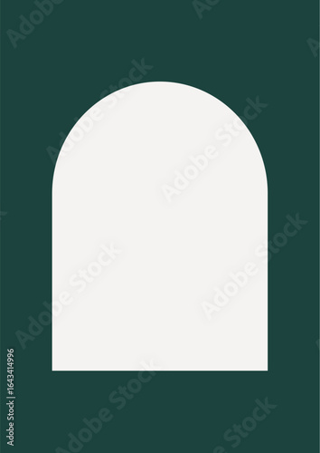 Arch shape frame vector