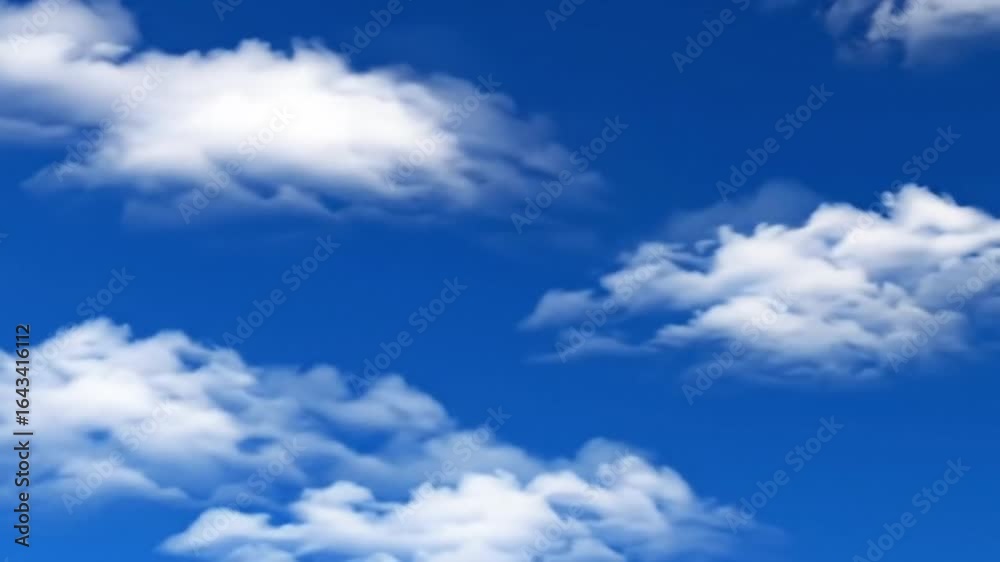 A vibrant blue sky is filled with soft, white cumulus clouds, creating a serene and expansive natural backdrop for various design projects. A vibrant blue sky is filled with soft, white cumulus clouds, creating a serene and expansive natural backdrop for various design projects.