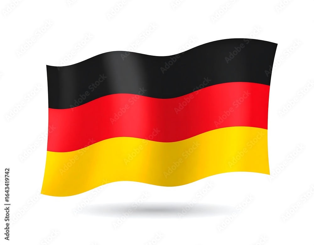 A waving German flag A waving German flag