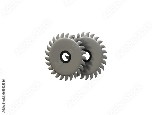 circular blade icon 3d illustration render