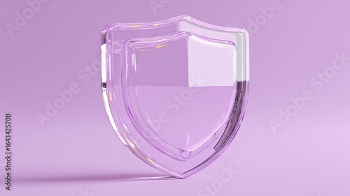 Transparent shield graphic design.