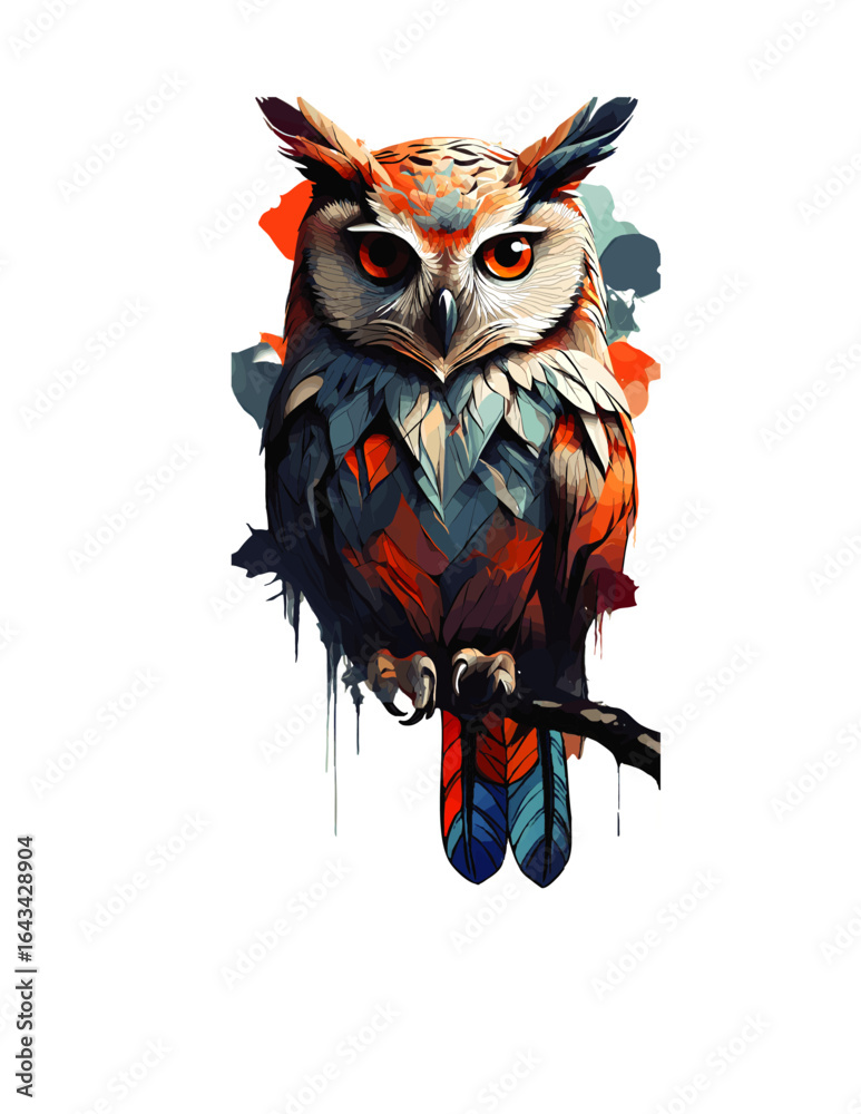 Naklejka premium Hibou