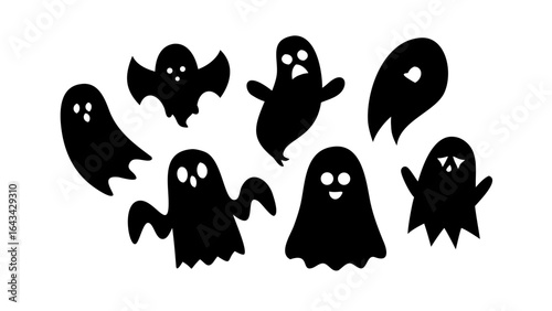 Adorable and Spooky Ghost Collection cute Halloween