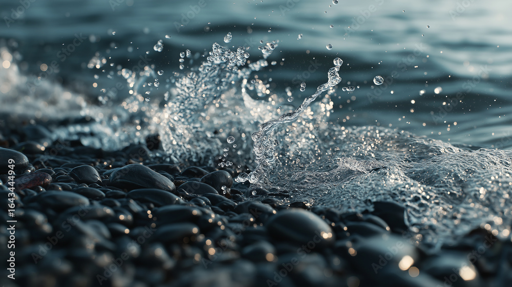 Crystal clear water turquoise sea summer sunlight wave soft ripple dance across ocean surface. Crystal clear water turquoise sea summer sunlight wave soft ripple dance across ocean surface.