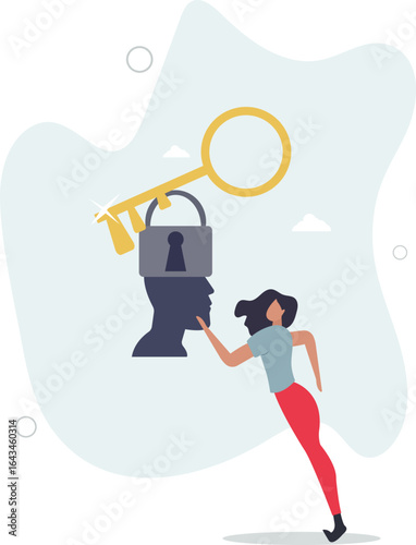 Woman character solve mental problems, learn self accepting and how to find herself.human life.