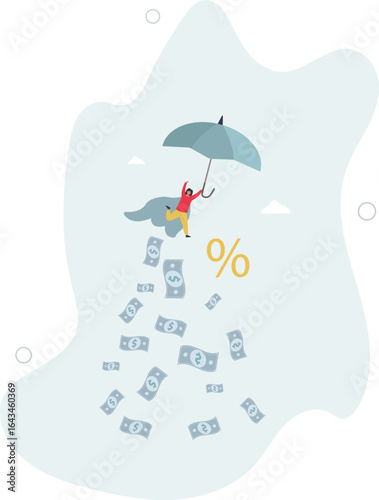 character opening savings account and receiving interest on deposits.human life.
