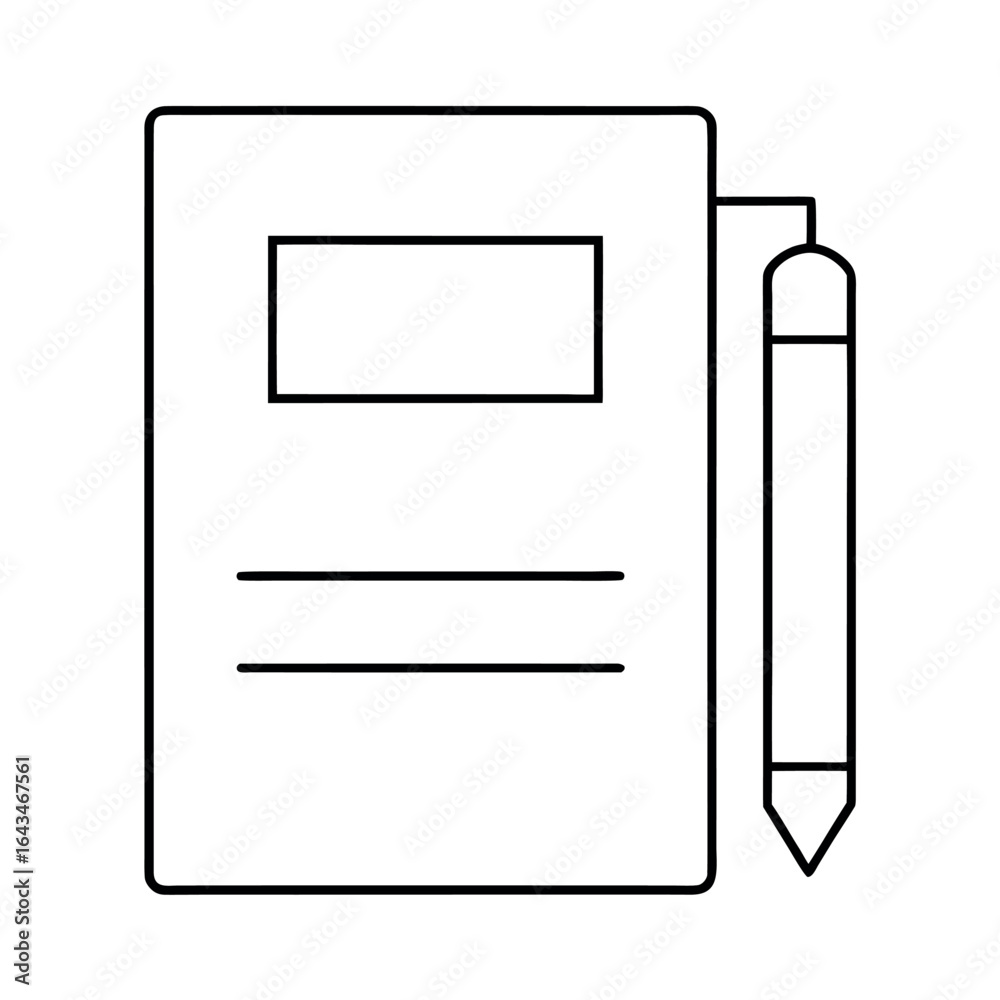 Minimalist line art document design with creative brief elements and helvetica courier typography Minimalist line art document design with creative brief elements and helvetica courier typography