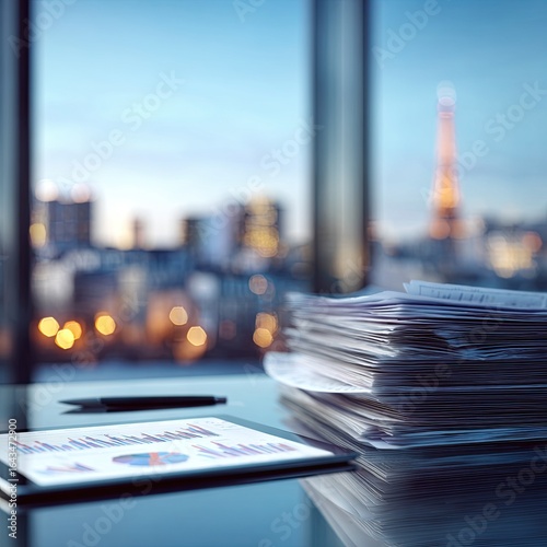 Close up of financial documents and calculator 2
