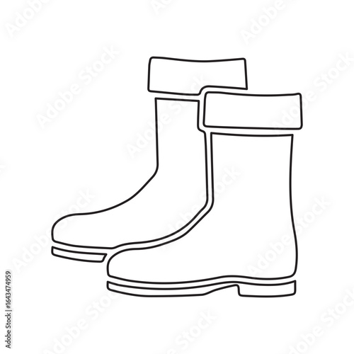 boots line icon