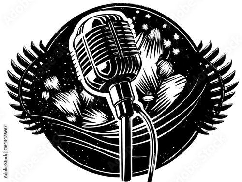  Microphone Silhouette