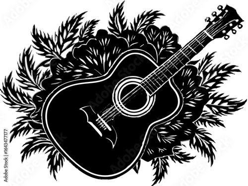 Acoustic Guitar Silhouette