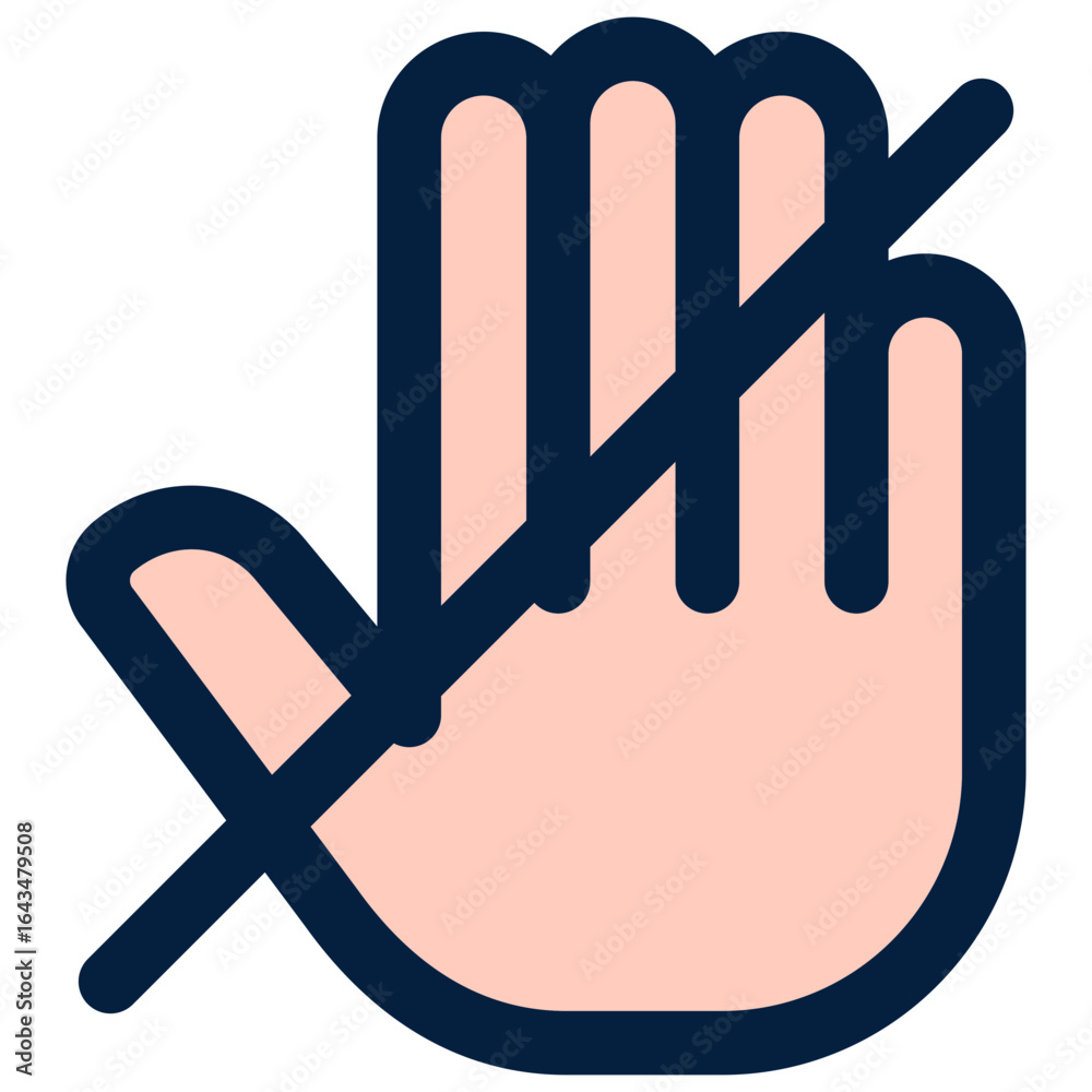 Obraz premium Dont Touch Icon