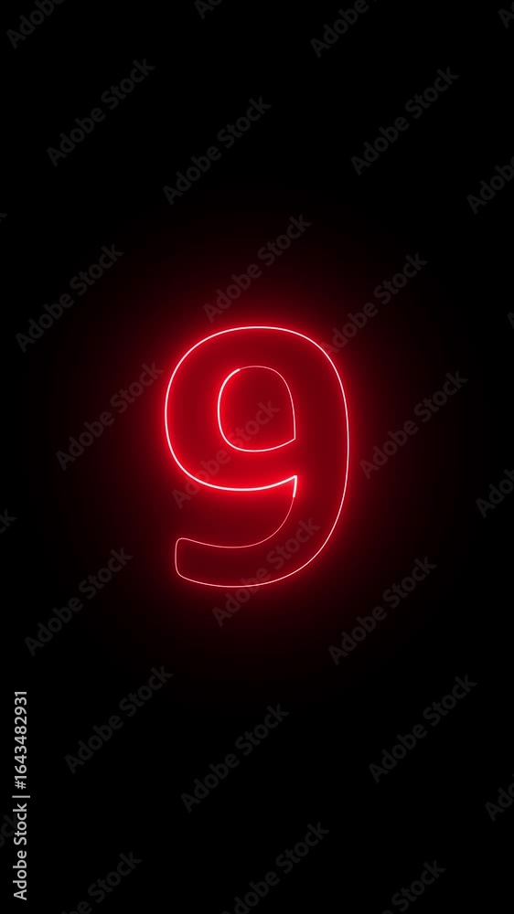 Glowing red neon Glowing red neon