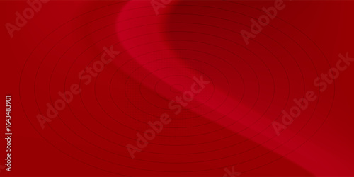 Abstract vector background luxury red silk or satin texture. Red cloth or liquid wave or wavy folds of grunge silk. Red luxurious background design of elegant curves red material. Vector illustration.