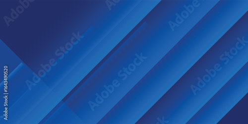 Abstract blue background with glowing geometric lines. Modern blue gradient square shape design. Futuristic technology concept. Suit for brochure,