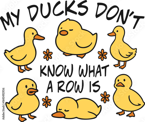 my ducks dont know what a row is svg, ducks not in a row svg