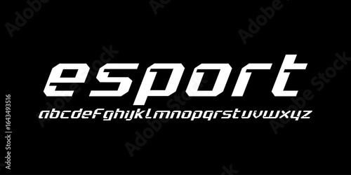 Sport Modern Future Logo Alphabet Font and Number. Typography abstract italic bold fonts technology, sport, movie brand and logos
