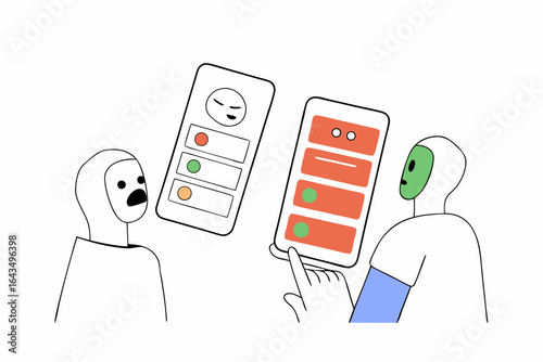Streamlined communication through smart technology and AI, a revolution in digital connection, providing efficient solutions, and enhancing productivity, originally vector graphics