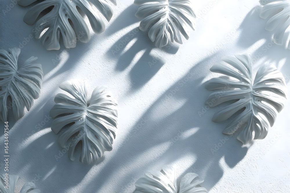 Abstract white leaves under bright sunlight. Abstract white leaves under bright sunlight.