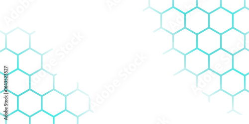 Futuristic abstract tech white 3D hexagon background. Medicine and biotechnology.