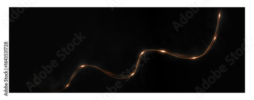 Line, twirl, gold, wave, curve PNG swirl. This PNG Overlay with transparent background adds an elegant golden ribbon-like effect, perfect for festive, luxury, and abstract creative designs.