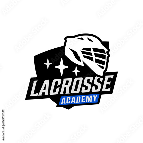 Lax Lacrosse Logo Team Sports Academy Template Vector