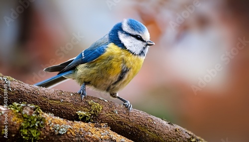 blue tit on a branch
