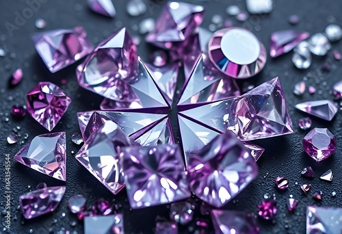 A jeweler s gemstone fractures each facet becoming a tiny intric