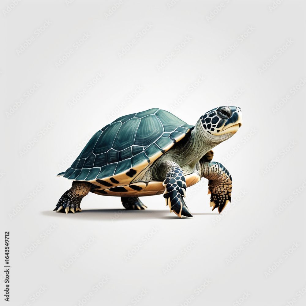 Obraz premium turtle on a white background