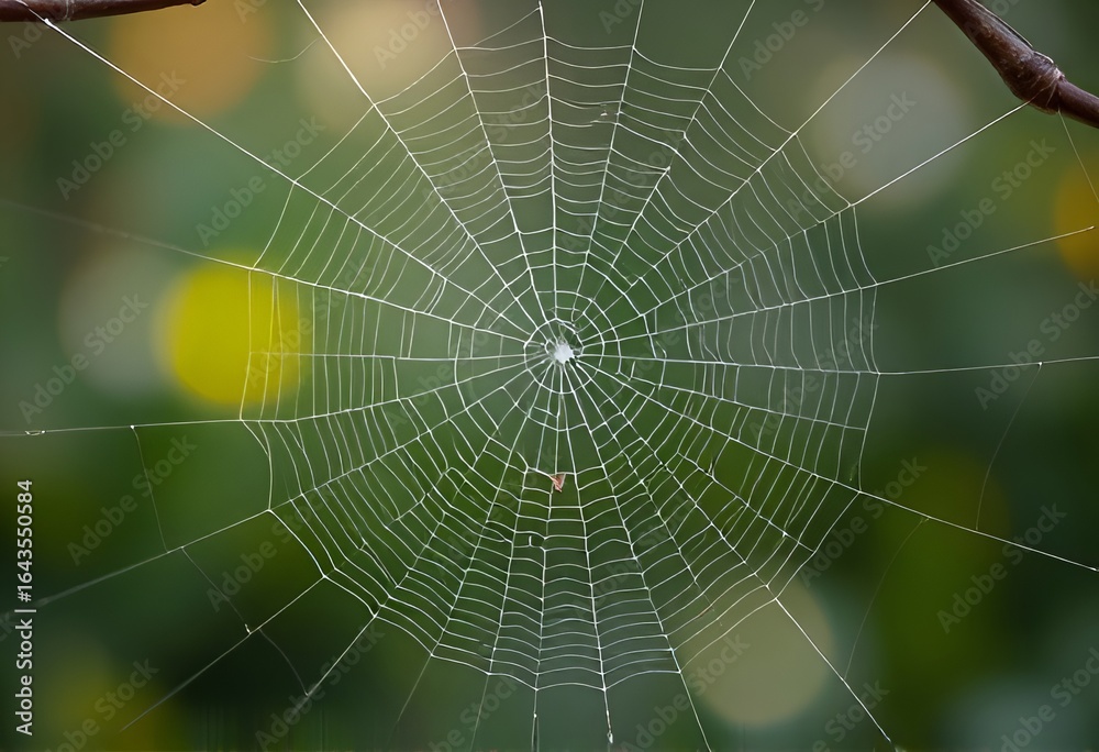 Fototapeta premium Cobweb as Metaphor Use a cobweb as a metaphor for themes such as