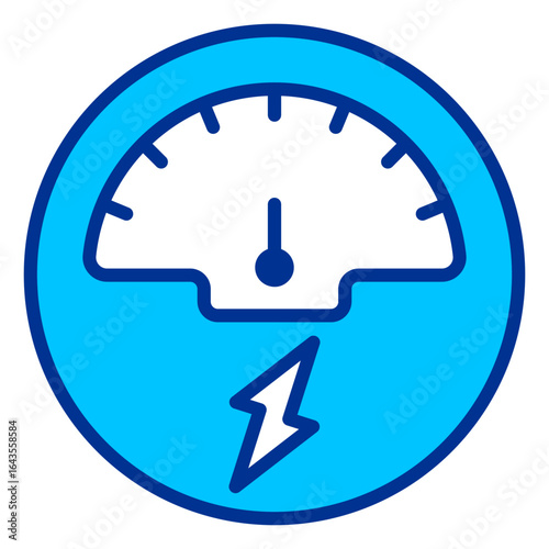 Gauge Simple Icon Vector Illustration Concept