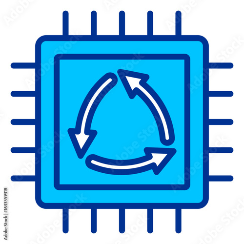 Electronic Waste Simple Icon Vector Illustration Concept
