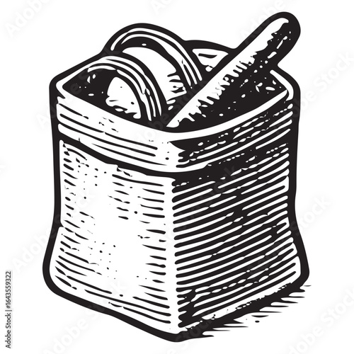Vintage Care Basket Bucket Filled with Essentials