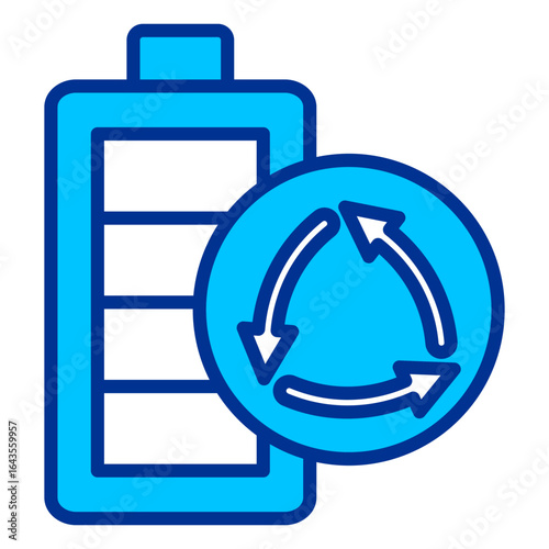 Battery Simple Icon Vector Illustration Concept