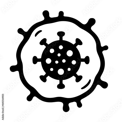 Virus and Host Cell Illustration.ai