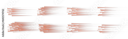 Speed, line, motion, light, action PNG effect with red light streaks. This PNG Overlay on transparent background gives a fast, futuristic style for modern tech, sports, and motion designs.