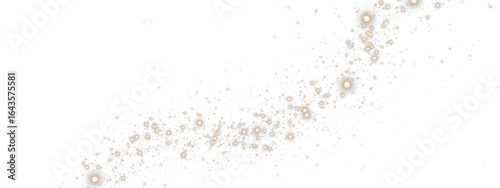 Dust, light, PNG, gold, glittering with golden sparkle and shimmer dots. Luxury stardust PNG on transparent background. Magical Overlay for festive holiday, Christmas card, or night sky design.